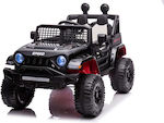 Παιδικό Ηλεκτροκίνητο Αυτοκίνητο Διθέσιο με Τηλεκοντρόλ Τύπου Jeep 4x4 12 Volt Μαύρο