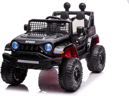 Jeep 4x4 Διθέσιο με Τηλεκοντρόλ Τύπου 12 Volt Μαύρο για 2+ Ετών