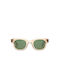 Komono Owen Sunglasses with Champagne Plastic Frame and Green Lens