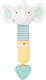 Kikka Boo Elephant Time Fabric Teething Rattle for 0 Months+