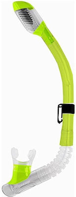 CressiSub Snorkel Green with Silicone Mouthpiece