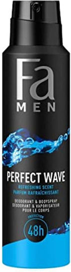 Fa Men Perfect Wave Αποσμητικό 48h σε Spray Χωρίς Αλουμίνιο 150ml