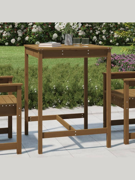 Outdoor Bar Free Standing Wood Table Walnut 82....
