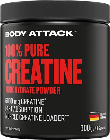 Body Attack 100% Pure Creatine 6000mg Unflavoured 300gr