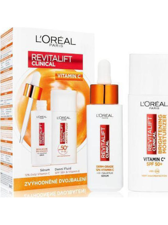 L'Oreal Paris Revitalift Clinical Vitamin C Hautpflegeset für Feuchtigkeitsspendend & Aufhellung