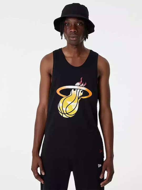 New Era NBA Sky Print Αθλητικό T-shirt Μαύρο