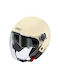 Garibaldi G20 Ivory Matt Κράνος Μηχανής Jet ECE 22.05 με Sunvisor