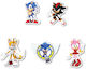 Sonic stickers 5cm / 8pcs