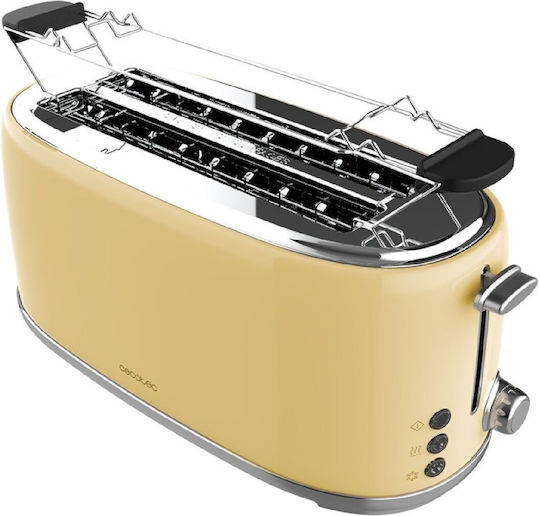 Cecotec Toast&Taste 1600 Retro Double Prăjitor de pâine 2 sloturi 1630W Galben