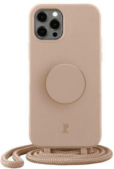 Just Elegance PopGrip Back Cover Silicone Beige (iPhone 12 Pro Max)
