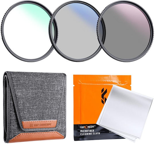 K&F Concept CPL / ND / UVFilter Kit 52mm for Camera Lenses