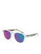Nike Smash Unisex Sunglasses with Transparent Plastic Frame and Multicolour Mirror Lens DZ7383-900
