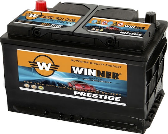Winner Baterie Auto Prestige cu Capacitate 92Ah și CCA 850A