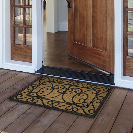 Coconut Tree Entrance Doormat L-C Marquis Brown 45x75cm 1741362 Brown
