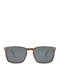 Daponte Wayfarer Unisex Γυαλιά Ηλίου με Καφέ Ξύλινο Σκελετό και Γκρι Polarized Φακό DAP320W 4