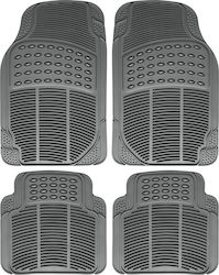 Autoline Set of Front and Rear Mats Universal 4pcs from Rubber Gray