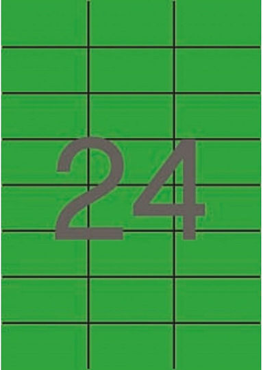 Apli Autocolante mici in Verde Culoare 70x37mm
