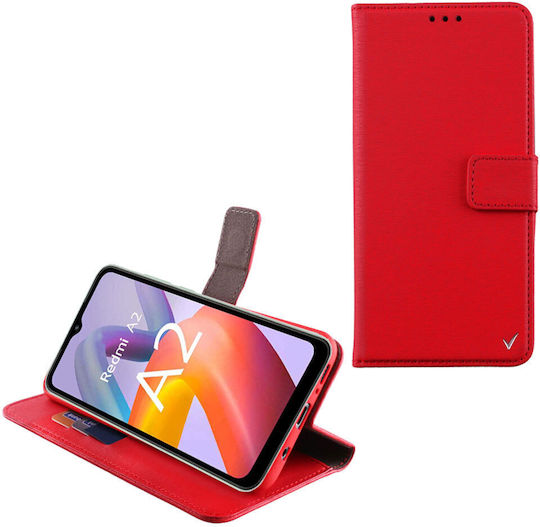 Volte-Tel Allure Magnet Buchen Sie Synthetisches Leder Rot (Redmi A1)