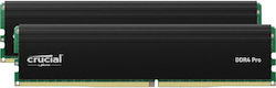 Crucial Pro 64GB DDR4 RAM με 2 Modules (2x32GB) και Ταχύτητα 3200 για Desktop