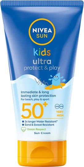 Nivea Sun Kids Ultra Protect & Play SPF50+ Waterproof Kids Sunscreen Emulsion for Face & Body 150ml