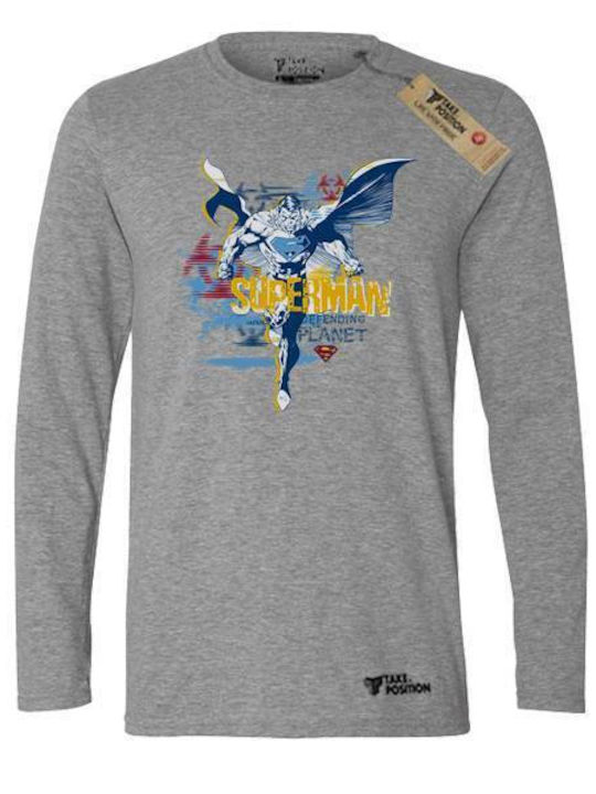 Takeposition T-shirt Superman Gray