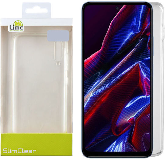 Lime Slimclear Umschlag Rückseite Silikon Transparent (Poco X5)