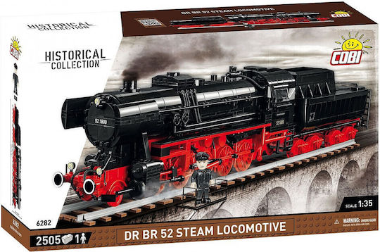 Cobi Building Blocks Trains DR BR 52 Steam Locomotive for 10 Plus Years 2505 Pieces
