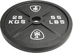 MegaFitness Scheibenset Olympischen Typs Metall 1 x 25kg Φ50mm