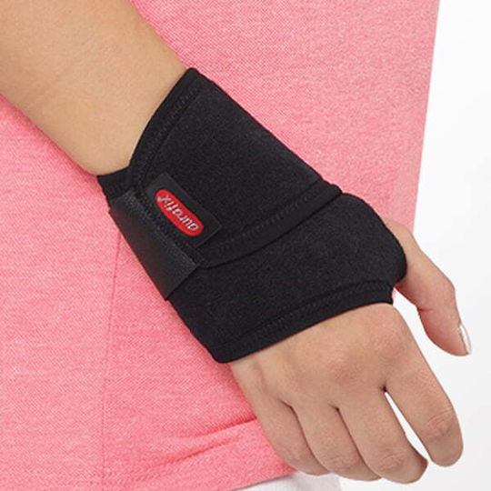 Aurafix 602 Wrist Brace with Thumb & Strap Right in Black Color 445892