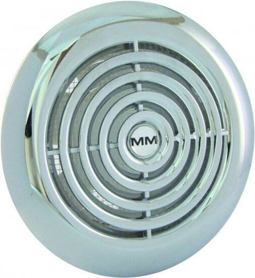 Europlast De perete Ventilator de Baie 120mm Argintiu