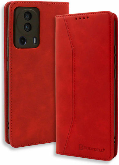 Bodycell Book Δερματίνης Κόκκινο (Xiaomi 13 Lite)