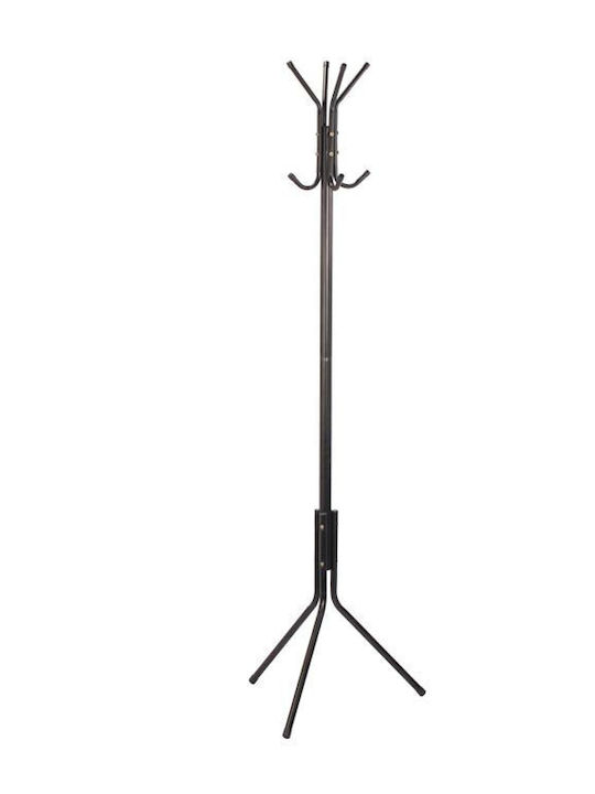 Urban Living Freistehender Kleiderständer Metallisch Schwarz 48x48x170cm
