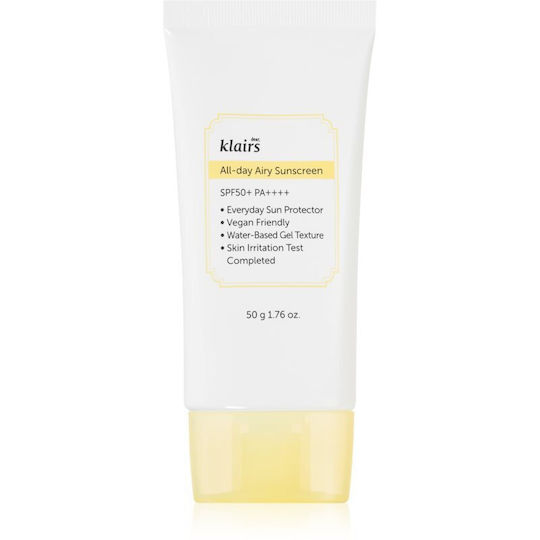 Dear, Klairs All-Day Airy Sonnencreme Creme Gesicht SPF50 50gr