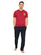 Men's pajamas with embroidery (2522)