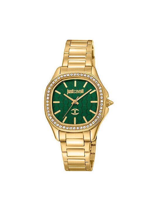 Just Cavalli Uhr mit Gold Metallarmband