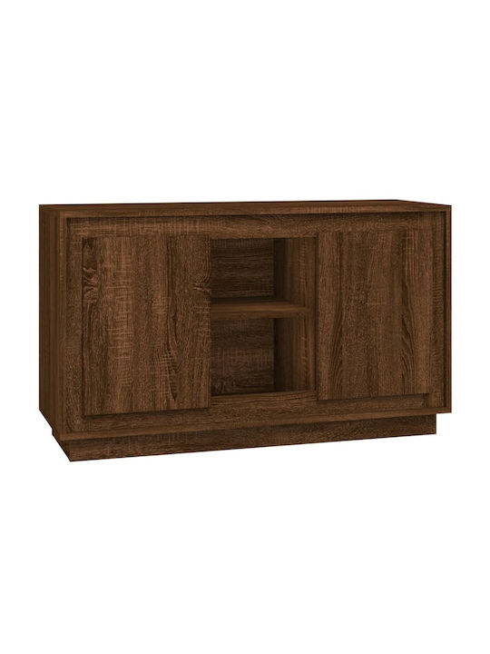 Sideboard Wooden Brown Oak 102x35x60cm