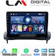 LM Digital Auto-Audiosystem für Volvo S40 / C30 / C70 2004-2012 (Bluetooth/USB/WiFi/GPS/Apple-Carplay/Android-Auto) mit Touchscreen 9"