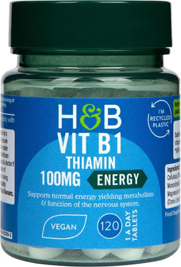 Holland & Barrett Vitamin B1 Витамин 100мг 120 Таблетки