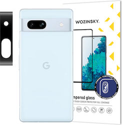 Wozinsky Full Protecție Cameră Tempered Glass Negru pentru Pixel 7a