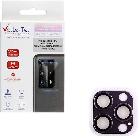 Volte-Tel Electroplating Προστασία Κάμερας Μεταλλικό Πλαίσιο Purple για το iPhone 14 Pro / 14 Pro Max