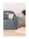 Naf Naf 358-154 Three-Seater Sofa Throw Chenille 180x300cm Denim