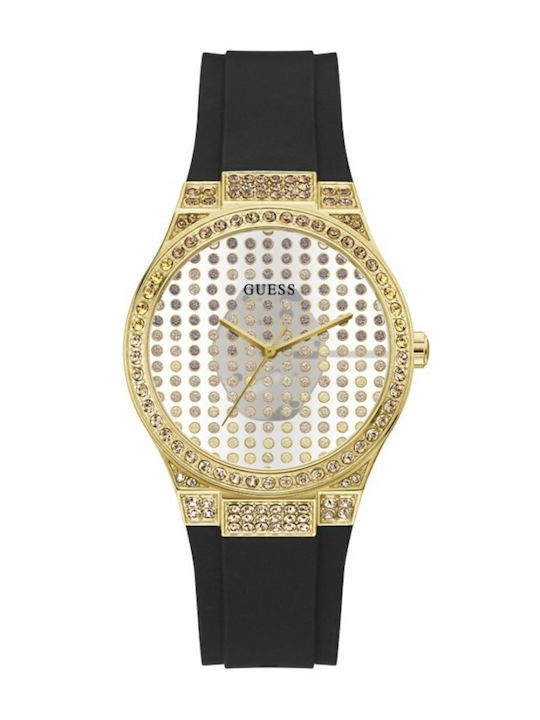 Guess Ρολόι Μπαταρίας με Καουτσούκ Λουράκι Guess Ρολόι Μπαταρίας με Καουτσούκ Λουράκι