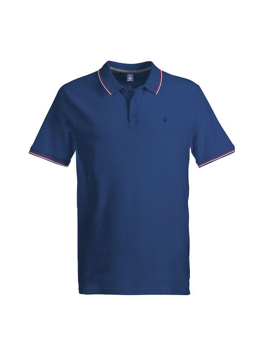 Scuola Nautica Italiana Herren Polo T-Shirt (018862-Blu) Dunkelblau