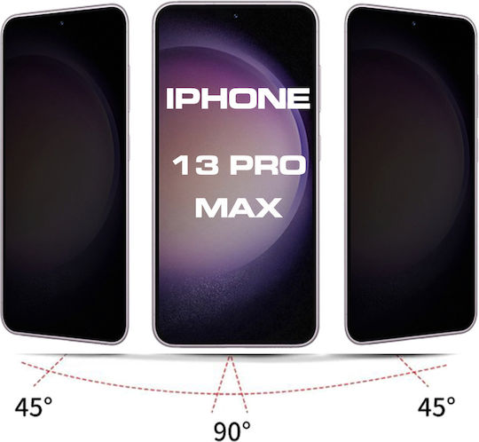 ANTISPY 0.3mm Full Glue Privacy Full Face Tempered Glass Black (iPhone 14 Plus / 13 Pro Max)