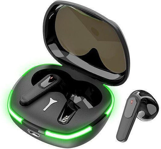 KLGO HK-80BL Earbud Bluetooth Handsfree Ακουστικά με Αντοχή στον Ιδρώτα και Θήκη Φόρτισης Μαύρα