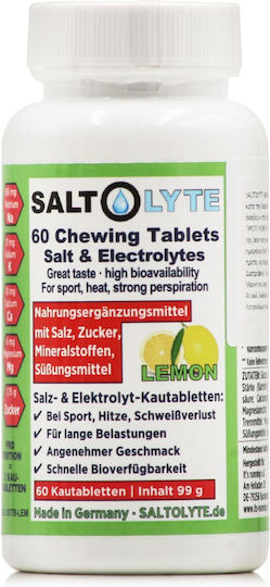SaltStick Saltolyte Salt & Electrolytes Λεμόνι 60 μασώμενες ταμπλέτες