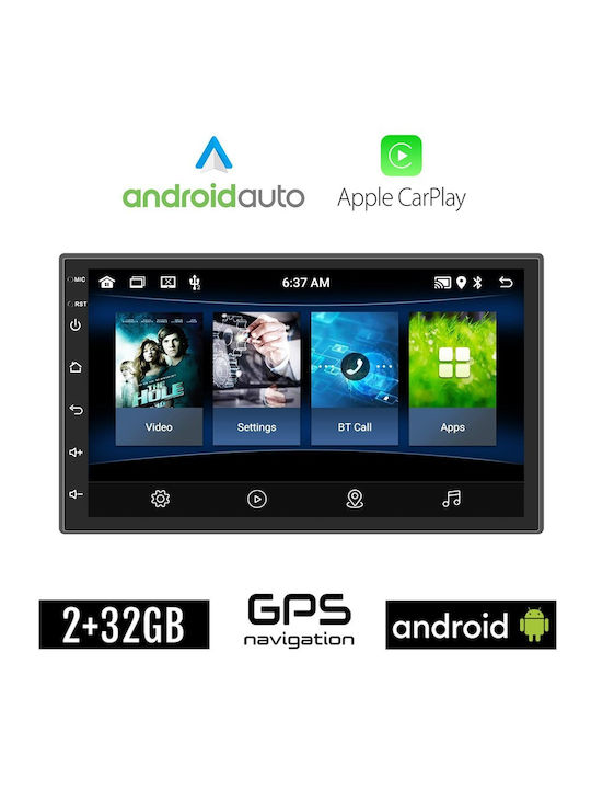 Booma Ηχοσύστημα Αυτοκινήτου 2DIN (Bluetooth/USB/AUX/WiFi/GPS/Apple-Carplay/Android-Auto)