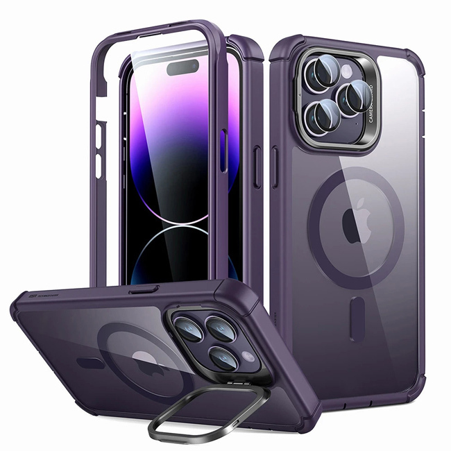 ESR Shock Armor Kickstand Halolock Magsafe Back Cover Πλαστικό