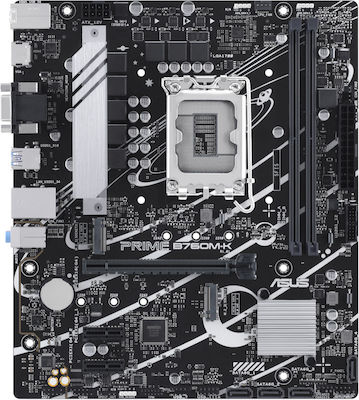 Asus PRIME B760M-K Motherboard Micro ATX with Intel 1700 Socket