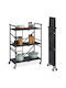 Navaris Küchengestell Metallisch 3 Ebenen Graue 69x33.5x93cm